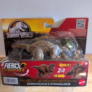 Mattel Jurassic World Brown and Green Action Figures Brand New With Tag From Mat